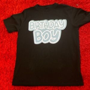 Custom made BIRTHDAY BOY Tshirt…size 10/12 shirt made by me!